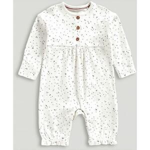 MotherCare My First All-In-One Cream Polka Dot One-piece Outfit Size 3-6 Months